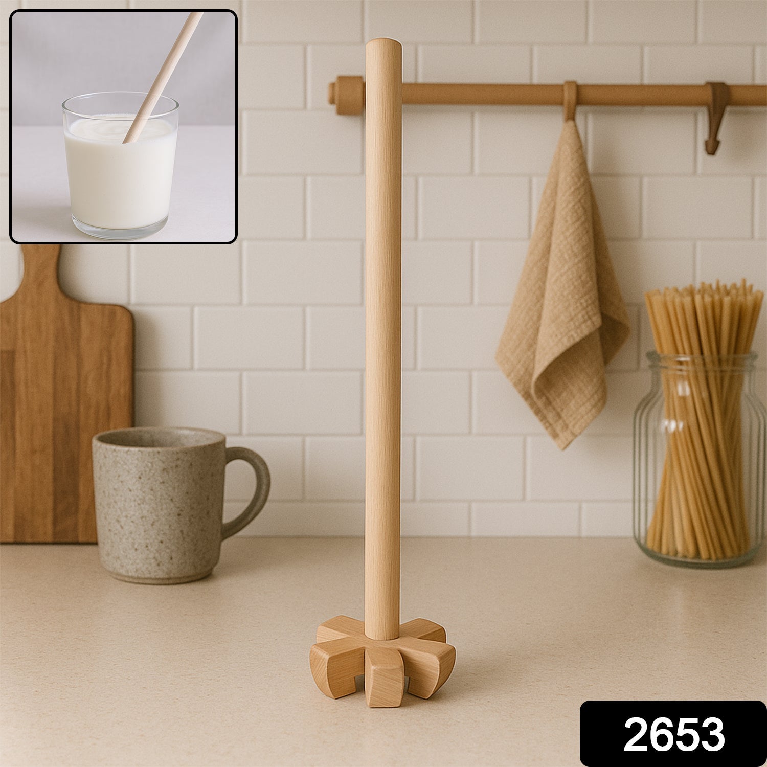 Wooden blender for all kitchen purposes. Wooden blender for all kitchen purposes.